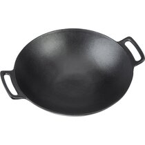 Tower Titan Cast Iron 32cm Wok With Lid