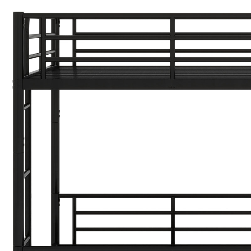 Montville Kids Bunk Bed, Black, Full Over Full
