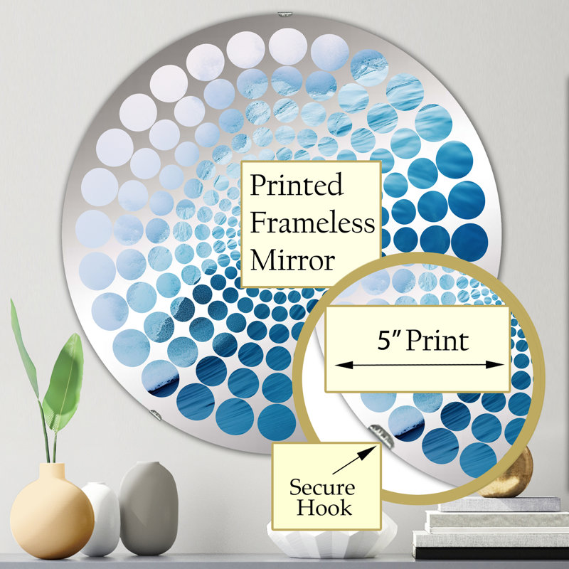 Elaura Circle Mirror, 23.6" x 23.6"