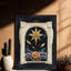 Art mural noir encadré noir Tarot The Star - Mystical Boho Spiritual Decor-340386788