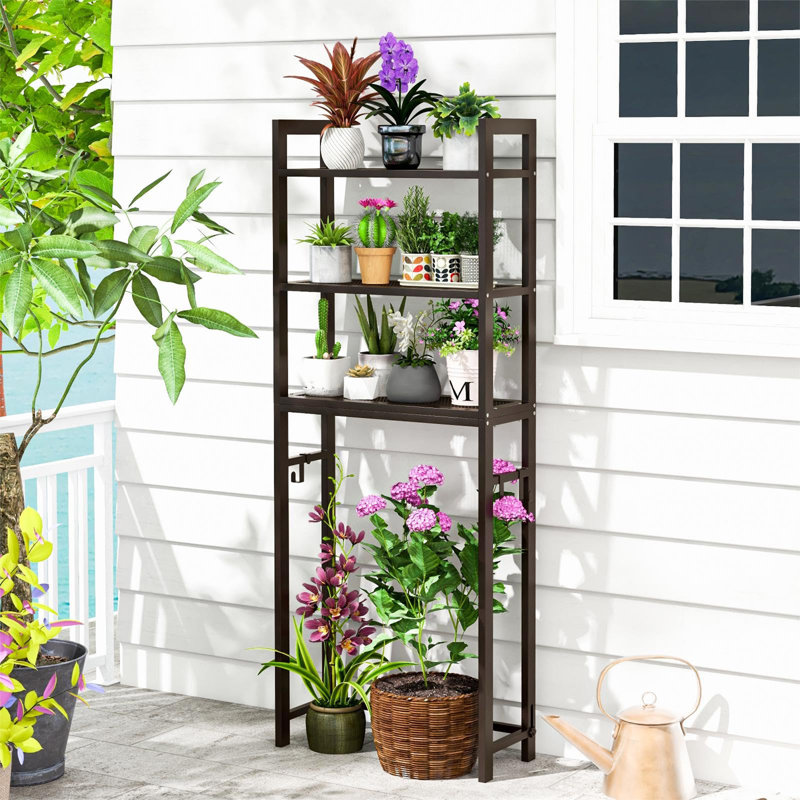 Aiylah Metal Freestanding Over The Toilet Storage, Brown