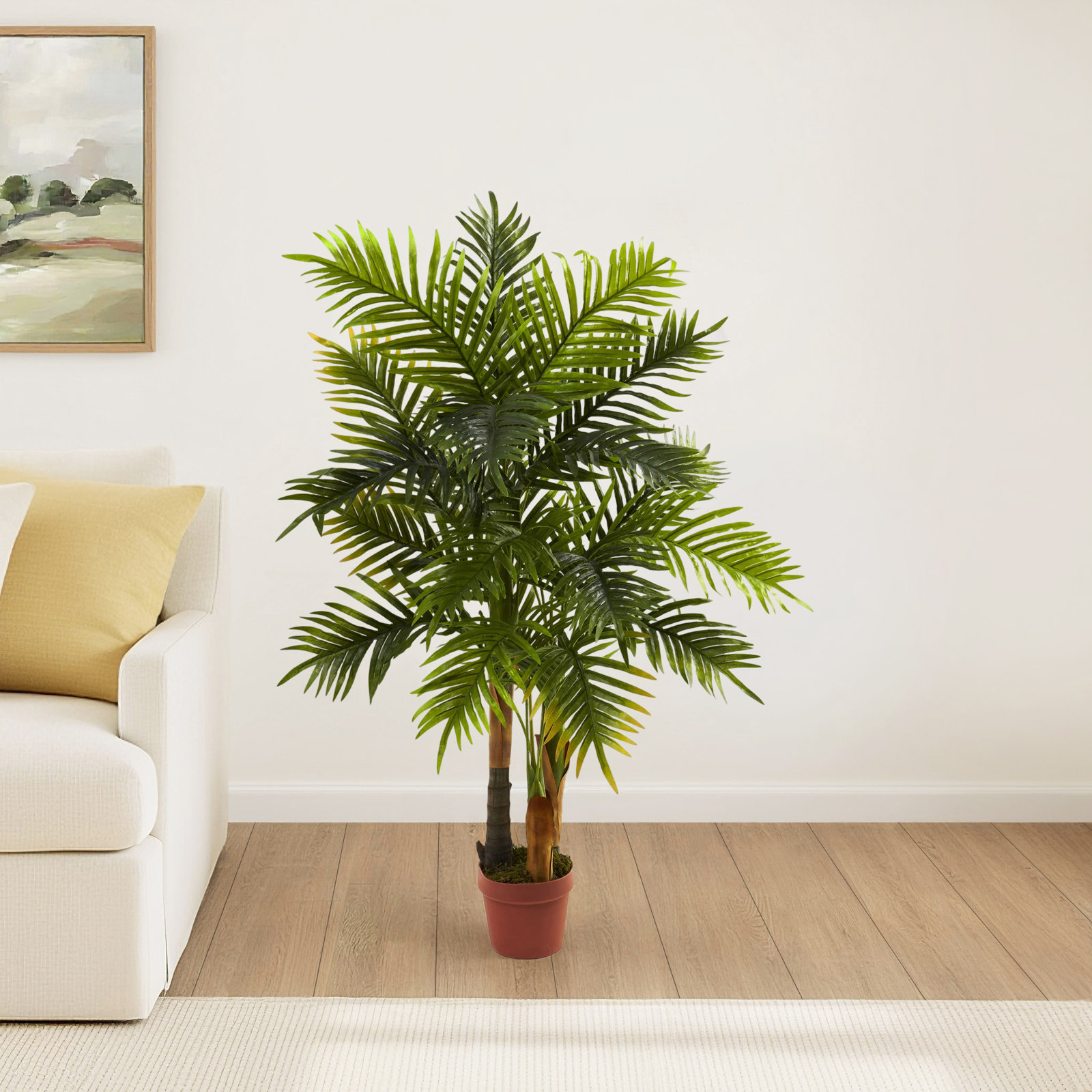 Thisbe 48'' Faux Palm Tree in Pot