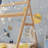 Natural Pine Twin Roof Floor Bed For Kids-765480327-765480324