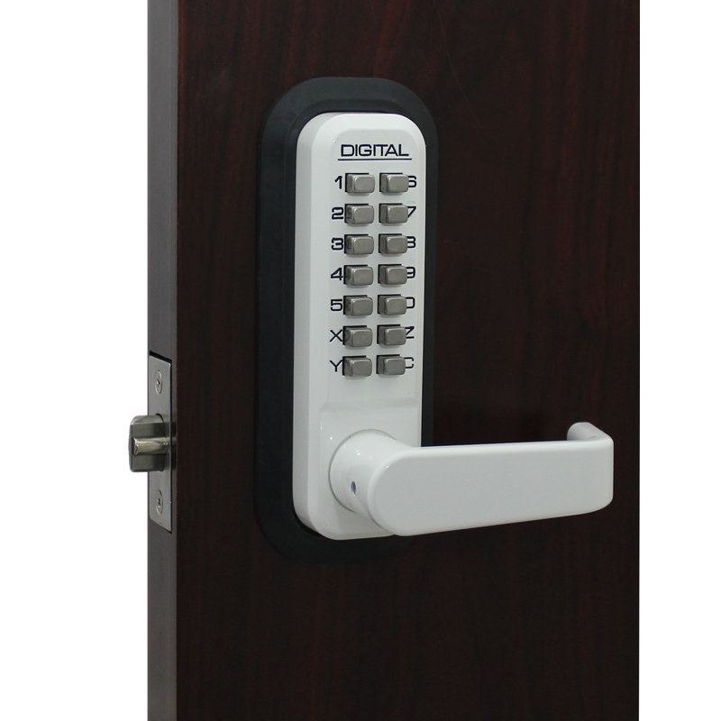 Levier de porte sans clé, Blanc