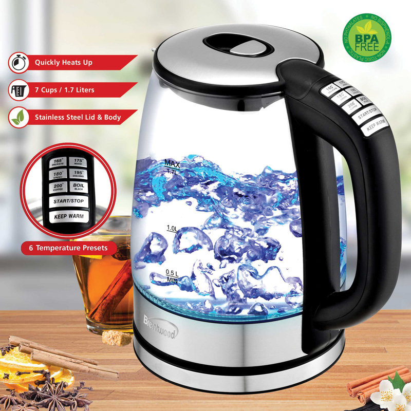 Brentwood 1.79 Quarts Electric Tea Kettle