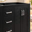 Meuble-lavabo autoportant 29,52 po avec tiroirs et cadre en bois massif