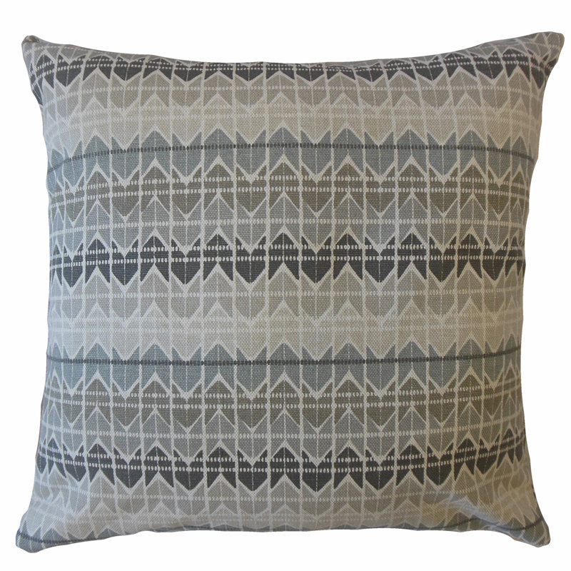 Coussin en coton Eimear, 18 po x 18 po, Taupe