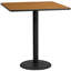 Plateau de table stratifié carré Jack avec base à hauteur de table-1984142528-1984142531