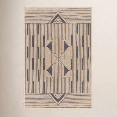 Glenda Abstract Tan Rug