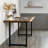 Solid Walnut Live Edge Desk With Metal U Legs-1238237020