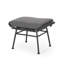 Décoratif d'extérieur gris moderne - largeur de produit de 17,5 po, fer et plastique, coussins d'eau, polyvalent, assemblage requis, profondeur de 24,05 po x l 17,5 po de largeur et 15,42 po de hauteur, fait de fer et de plastique, avec