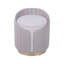 Repose-pieds en velours avec rangement Mercer41, taupe