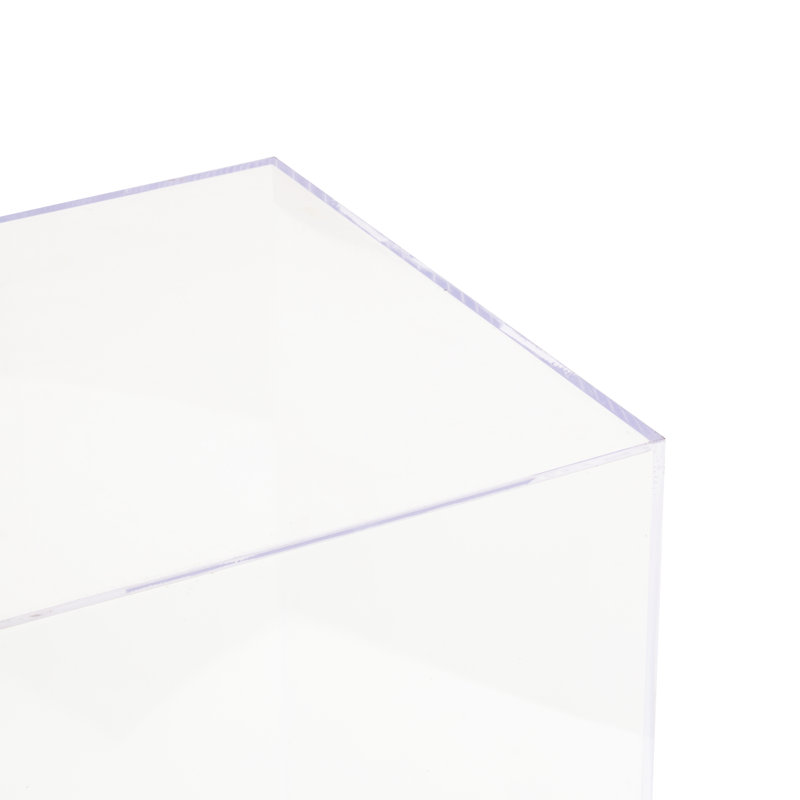 Acrylic Plastic Minimalistic Pedestal Table With Various Sizes