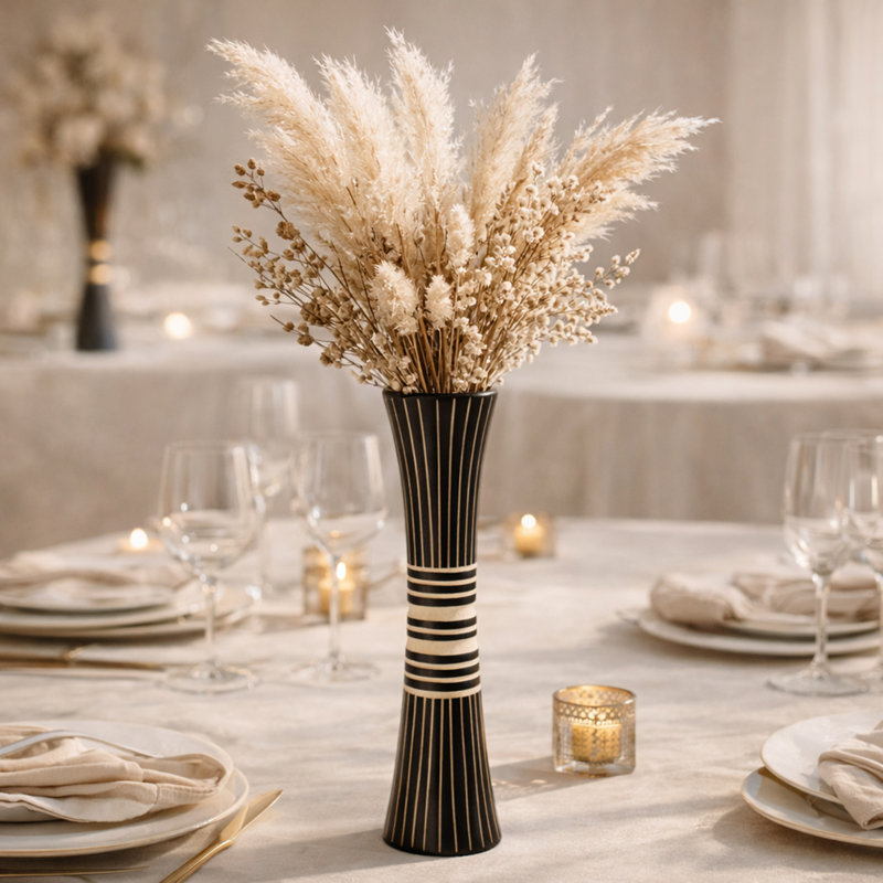 Veroniki Handmade Wood Table Vase
