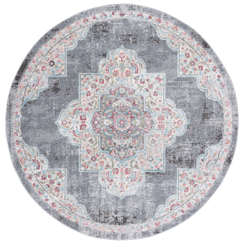 Dostie Phoenix Performance Oriental Rug, Round 6'7"