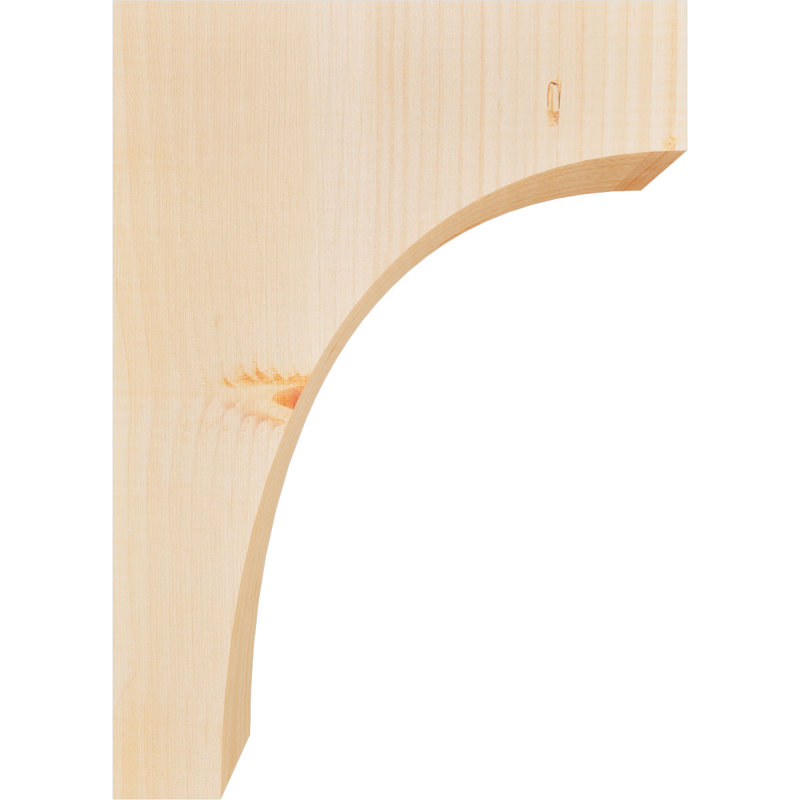 Huntington Corbel, H 16 po x l 3,5 po x P 12 po, Sapin de Douglas, Lisse