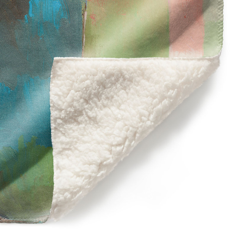 Couverture sherpa doux bouquet de love, l 68 po x L 80 po