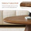 Table basse 51,2 po Mid Century Modern