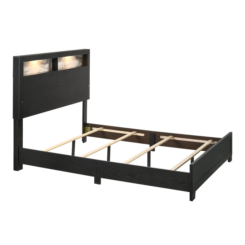 Ensemble de chambre à coucher à panneau 5-2 DEL Kaetlyn, Grand