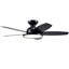 Low Profile 5 - Blade Flush Mount Small Room Ceiling Fan with LED Light and Remote-982806777-990602665