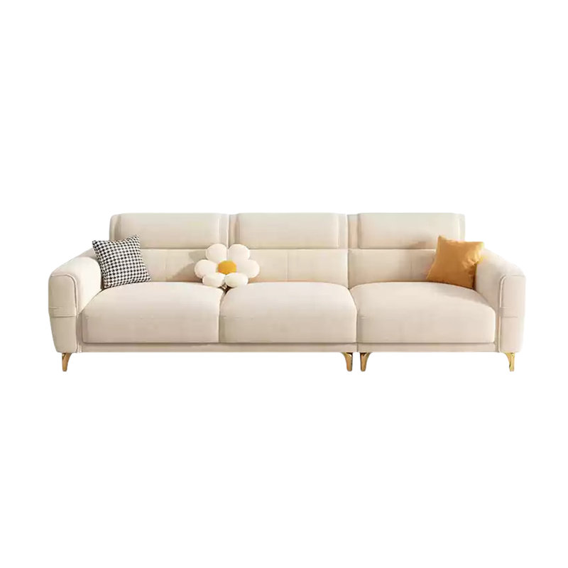 Canapé en flanelle moderne et confortable, H 32,28 po x l 110,23 po x P 36,22 po, 4