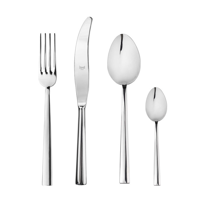 Levantina Flatware Set - 24 Pieces - Stainless Steel, Silver