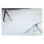 Table rectangulaire 59,06 "en verre trempé - structure en fer argenté, grande-1376094149-1376094155