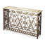 Contessa Iron & Fossil Stone Console Table