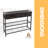 3 Tier Rustic Industrial 100Cm Console Table with Storage Drawers and Shelf, Entryway Furniture