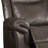 Lydia Brown Leather Aire Motion Loveseat W/USB & Console