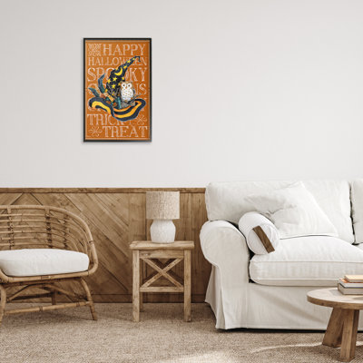 «Witchy Hat & Owl», giclée encadrée, design par Paul Brent