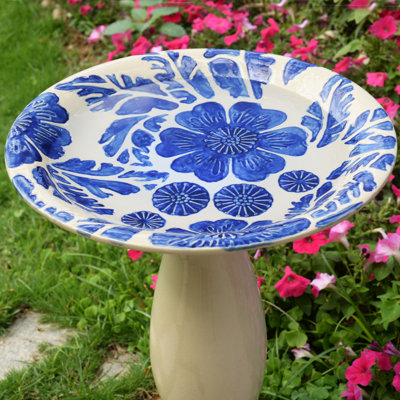 Ceramic / Porcelain Birdbath