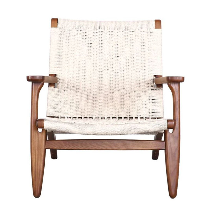 Fauteuil de 27,5 po Marillany, Brun, Filet blanc