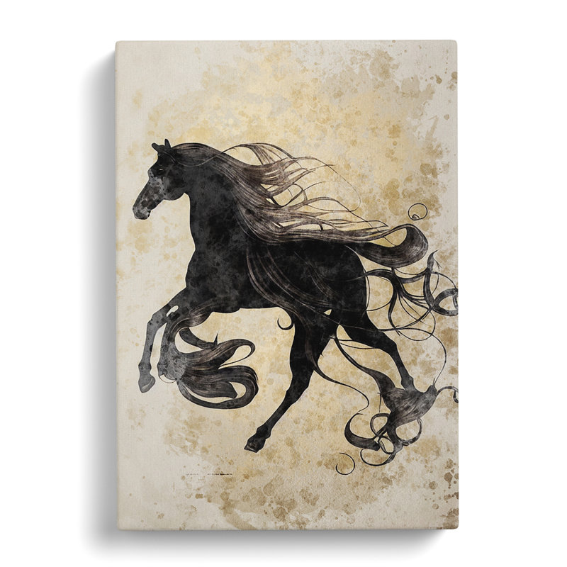 Magnificent Horse Art No.5 Abstract - Wrapped Canvas Print, 50cm H x 35cm W x 3cm D