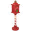 Lighted Letters To Santa Mail Box Blow Mold Outdoor Christmas Decoration - 40.5"