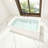 59" Freestanding Solid Surface Soaking Bathtub Thick Backrest Rectangle Tub In White