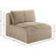 Fauteuil en velours côtelé Carmean Performance-545656226