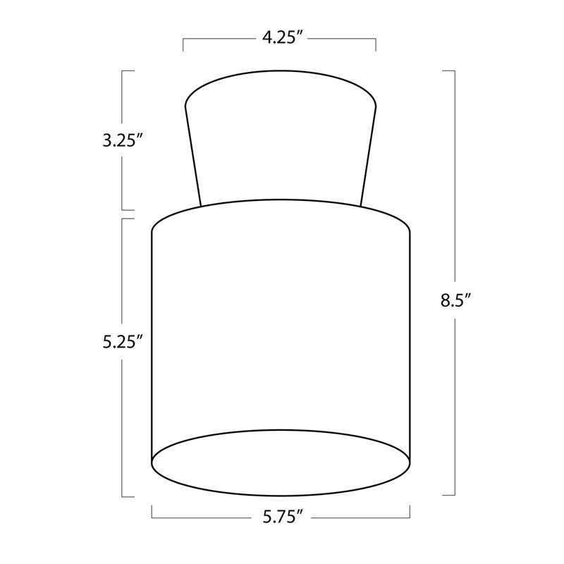 Hazel 1 - Light Flush Mount, Natural Brass