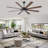 Oversized 72'' - 8 Blades Modern Smart Black Ceiling Fan with Dimmable LED Light and Remote Control-1292766877-1292767075-1292767074