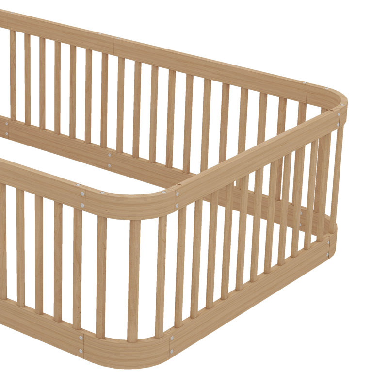 Full-Size Montessori Floor Bed Frame, Natural