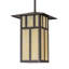 Luminaire suspendu lanterne carré 3 lumières 17 po