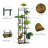 Stepped multi-tiered flower rack Brown