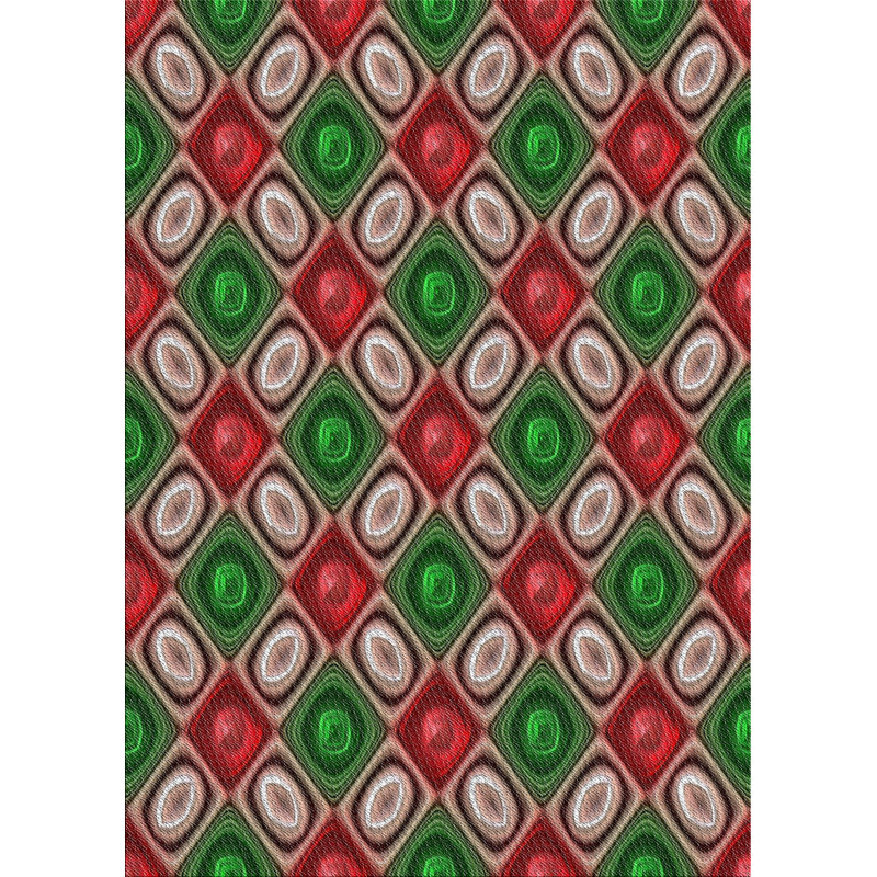 Tapis de la zone verte en laine touffeté à la main Partin