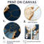«Blue and Gold Marble river III», art mural abstrait à encre liquide-2103109802-2103109803-2103109812