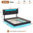 Kachine Upholstered Unfinished Bookcase Storage Bed-157859821-174581885