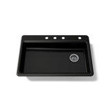 Riverby 33" L x 22" W Top Mount Single Bowl Kitchen Sink