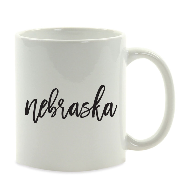 Ceramic Coffee Mug, Nebraska