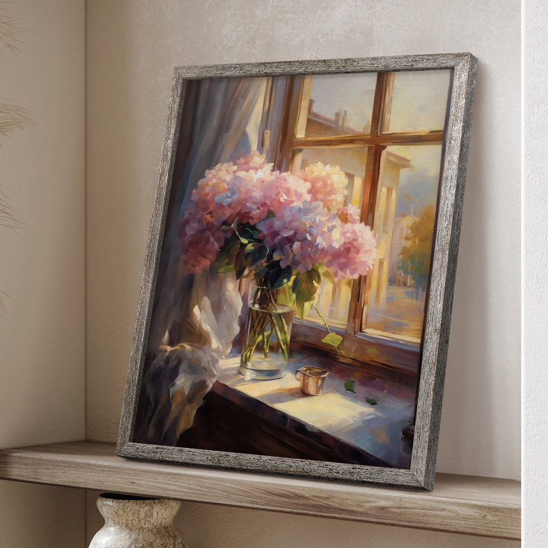 Reproduction encadrée FLORAL Series DCCLxxxv - bois massif, H 15 po x l 12 po