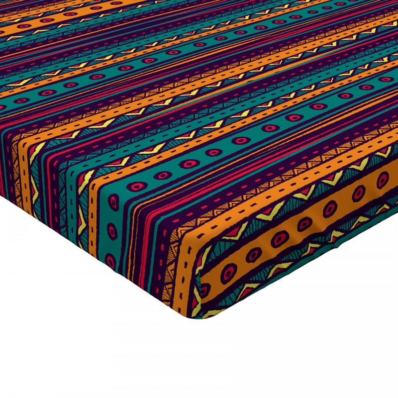 Microfiber Striped Fitted Sheet, Twin Fitted Sheet