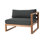 Venice Outdoor Teak One Arm Lounge Chair